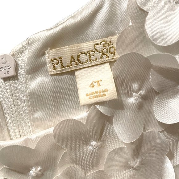 CHILDREN'S PLACE || White special occasion little girls dress - Size 4T - Picture 4 of 5